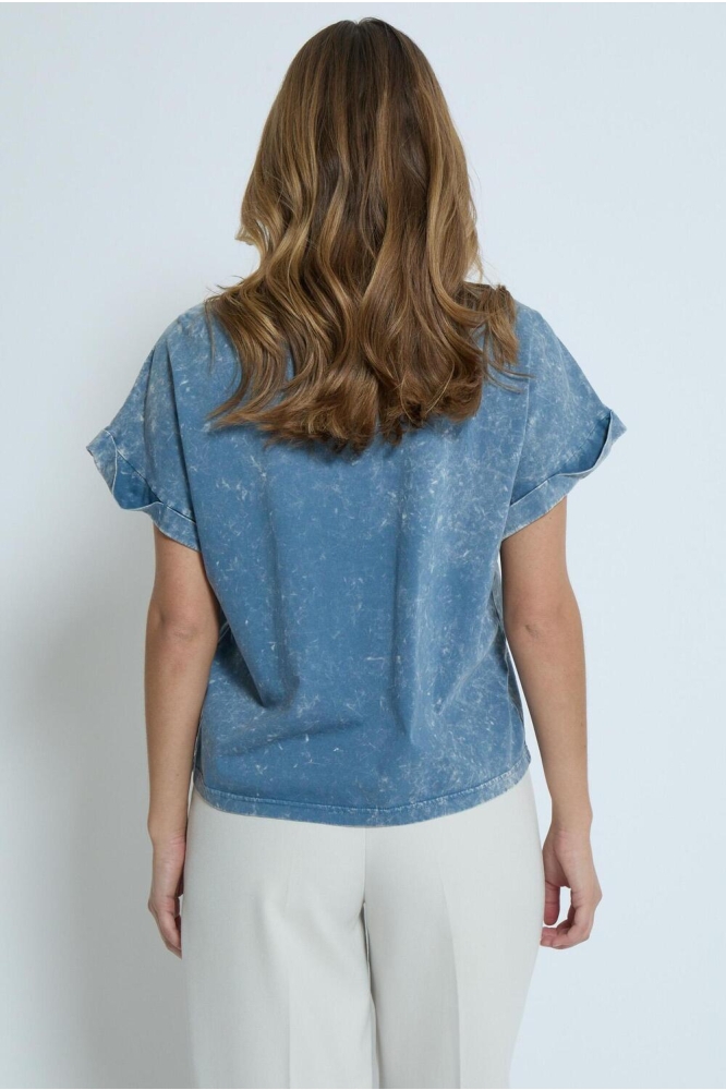 GIONA BATSLEEVE T SHIRT PC8309 1039P FADED DENIM PR